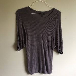 Loose-knit, short-sleeve sweater